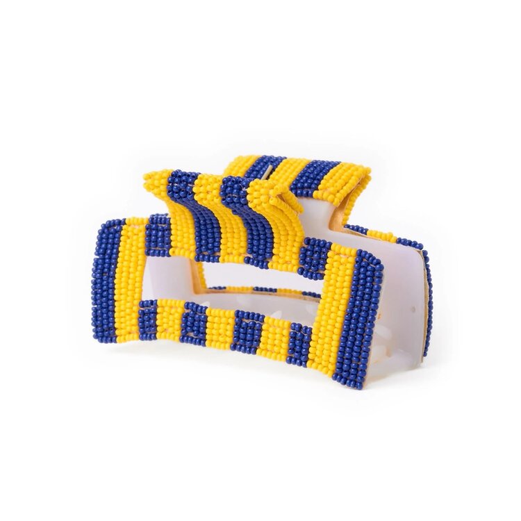 Ink + Alloy Gameday Stripe Beaded Hair Claw