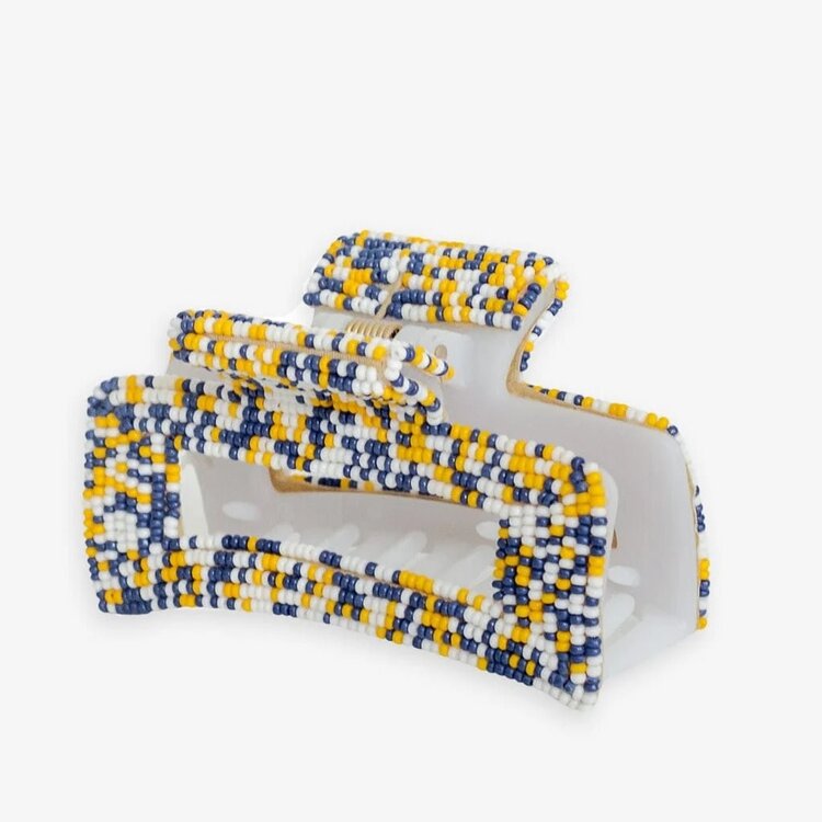 Ink + Alloy Gameday Confetti Beaded Hair Claw