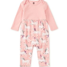 Tea Collection Royal Meadow Unicorns Romper
