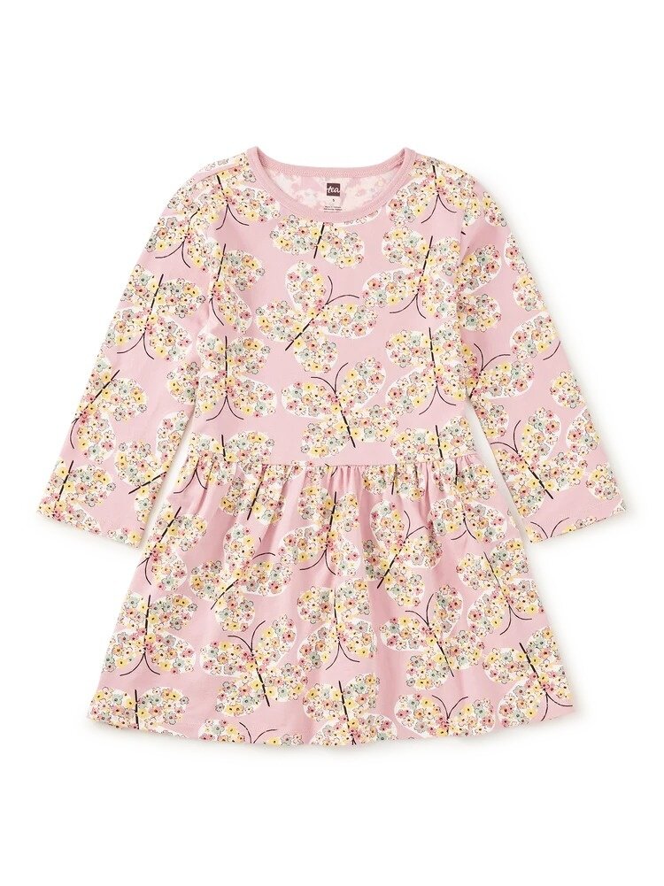 Tea Collection Tea Rose Butterfly Skirted Dress