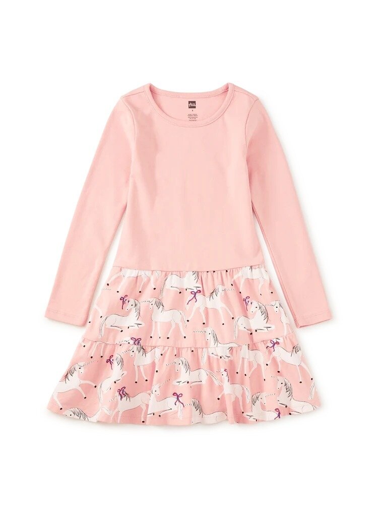 Tea Collection Royal Meadow Unicorns Twirl Dress
