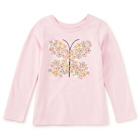 Tea Collection Tea Rose Butterfly LS Tee