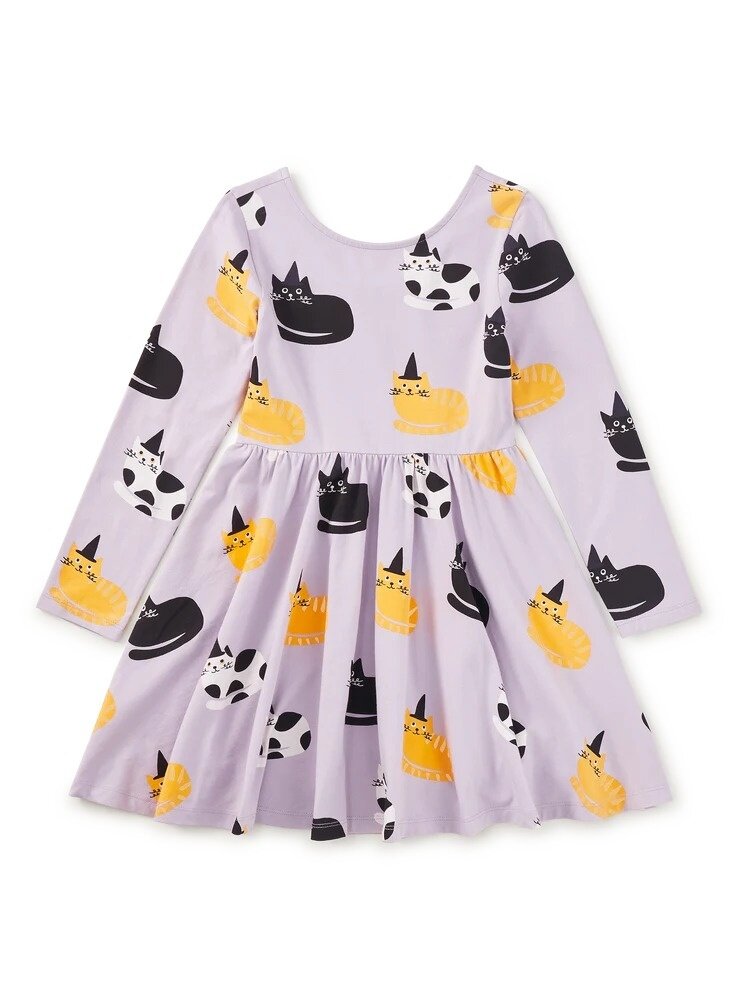 Tea Collection Cats In Hats Printed Dress