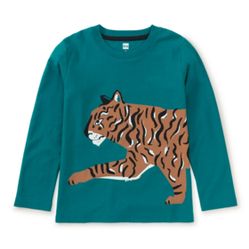 Tea Collection Tiger Prowl Double Sided LS Tee