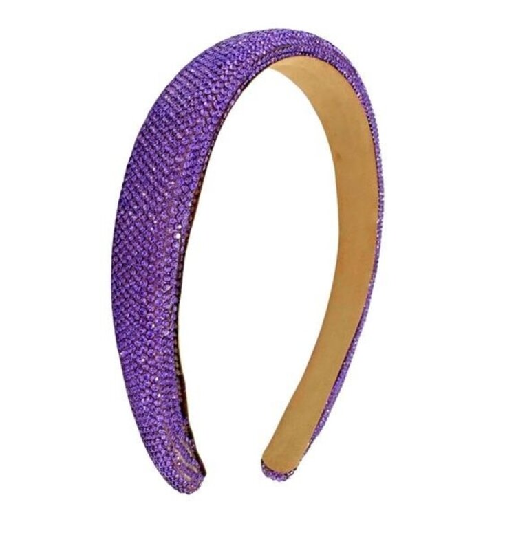 Bari Lynn Fully Crystal Thin Headband