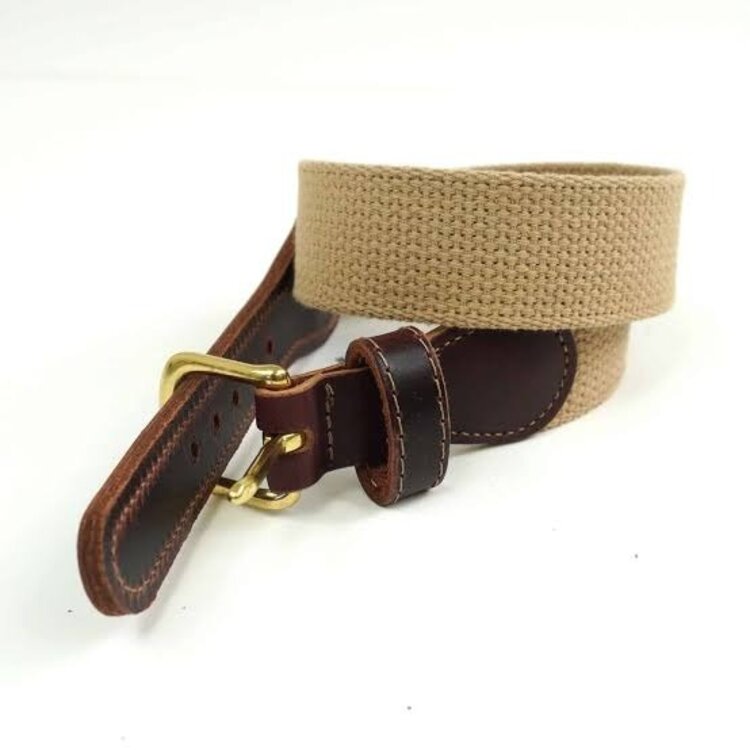 Ebinger Brothers Khaki Cotton Web Belt
