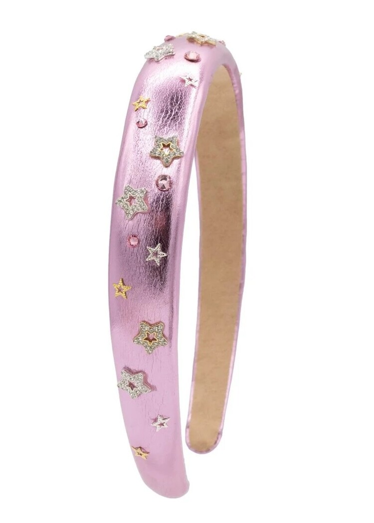 Bari Lynn Thin Metallic Star Headband