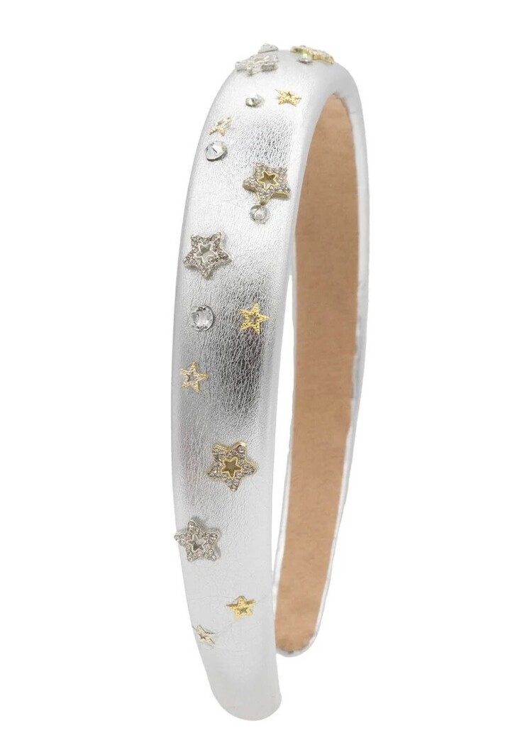 Bari Lynn Thin Metallic Star Headband