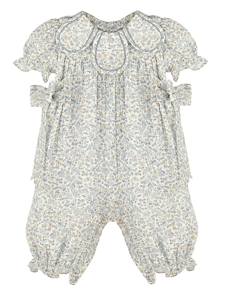 Sophie & Lucas Blue Whimsy Floral Petal Longall