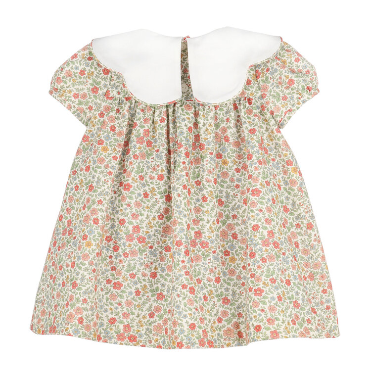 Sophie & Lucas Orange Storybook Vintage Scallop Dress