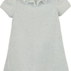 Luli&Me Blue Sweet Corduroy A-Line Dress