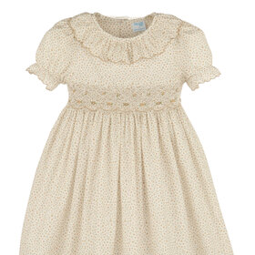 Luli&Me Yellow Forest Fairy Smocked Dress