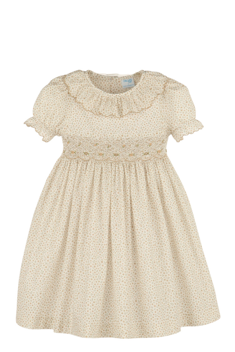 Luli&Me Yellow Forest Fairy Smocked Dress
