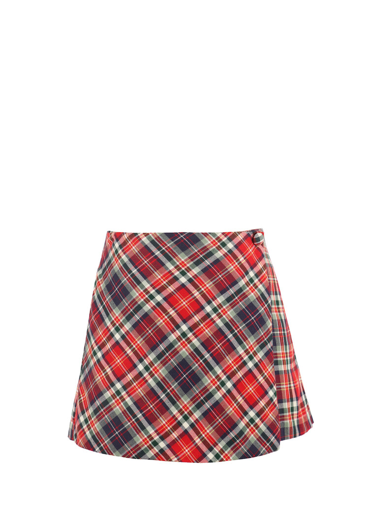 Gabby Red Plaid Becca Skort