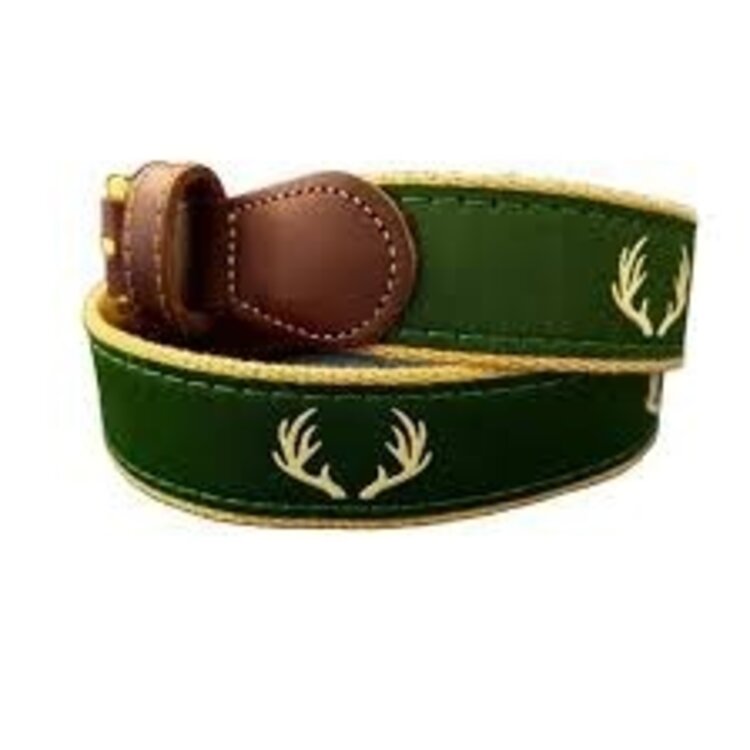 Ebinger Brothers Antlers on Khaki Belt