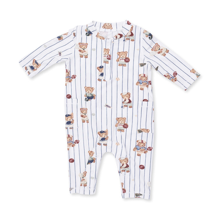 Angel Dear Mixed Sports Bears Romper