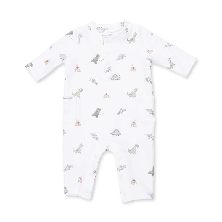 Angel Dear Dinos French Terry Romper
