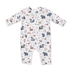 Angel Dear Woodland Animals Green Romper