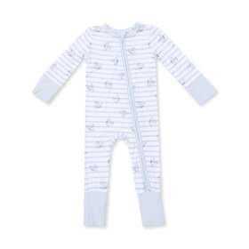 Angel Dear Airplane Stripe Convertible Romper
