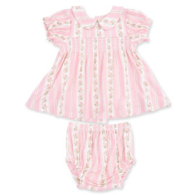 Angel Dear Antoinette Stripe Smocked Dress Set