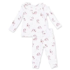 Angel Dear Explorer Puppy Pink Ruffle Top and Pant