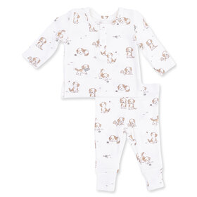 Angel Dear Explorer Puppy Blue Henley Play Set