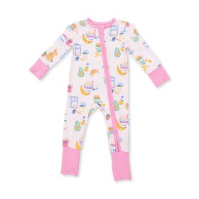 Angel Dear Breakfast Club Pink Conv Romper