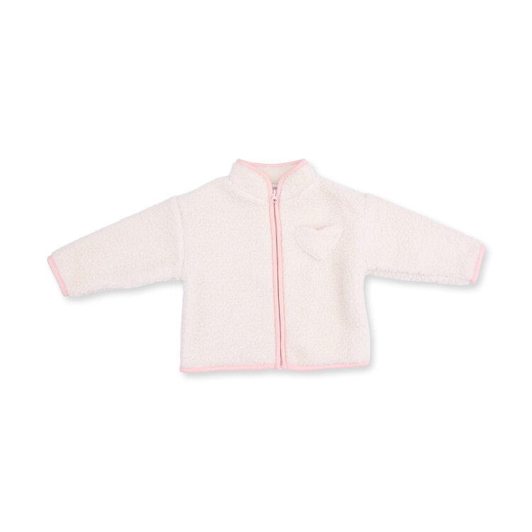 Angel Dear Sherpa Cream & Pink Jacket