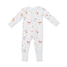 Angel Dear Baby Farm Faces Convertible Romper