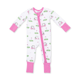 Angel Dear Golf Carts Pink Convertible Romper