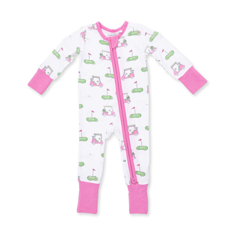 Angel Dear Golf Carts Pink Convertible Romper