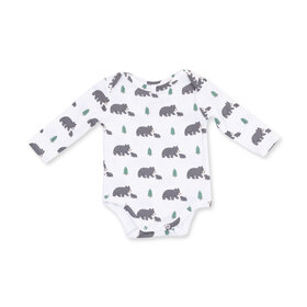 Angel Dear Black Bears Long Sleeve Bodysuit