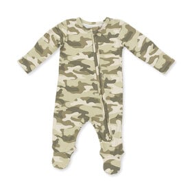 Angel Dear Camo Zipper Footie