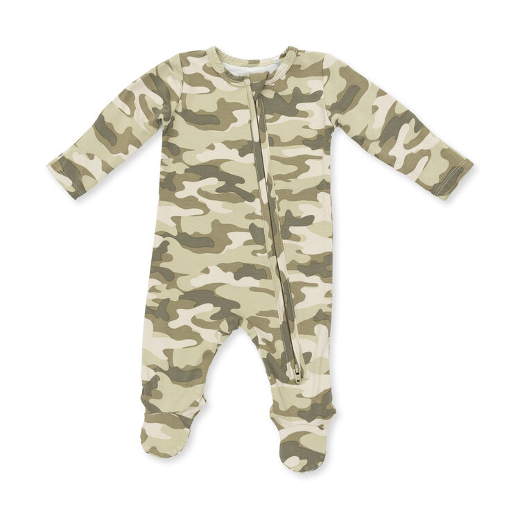 Angel Dear Camo Zipper Footie