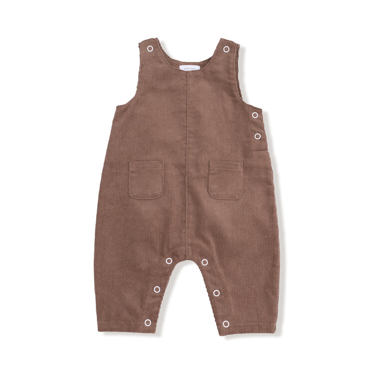 Angel Dear Chocolate Malt Corduroy Uni Overalls
