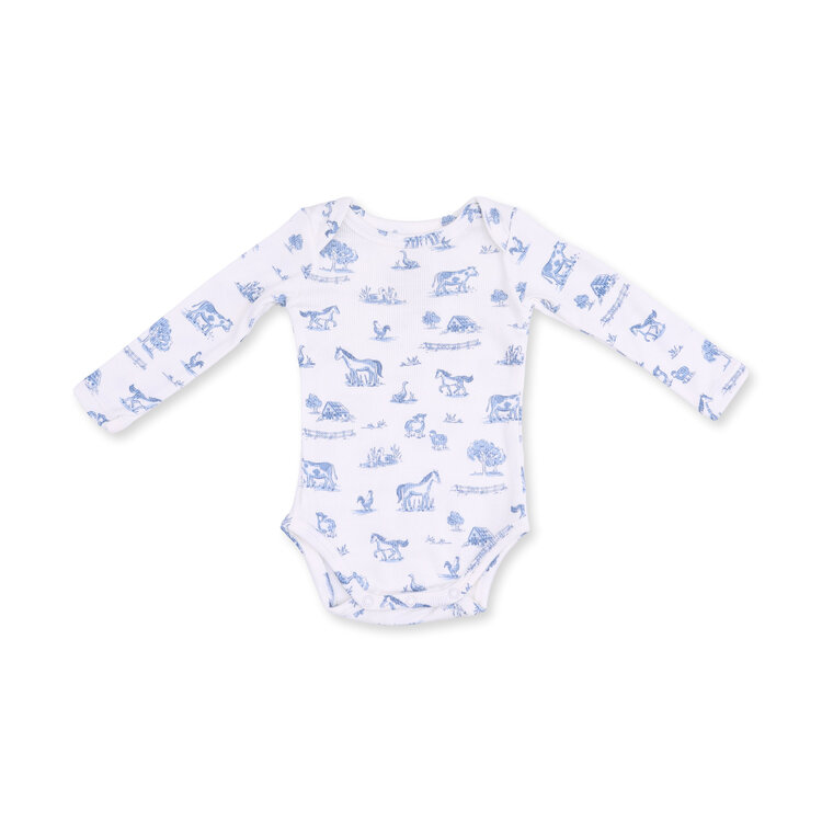 Angel Dear Farm Friends Long Sleeve Bodysuit