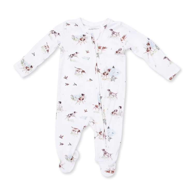 Angel Dear Pointer Pups and Duck Buddies Zipper Footie