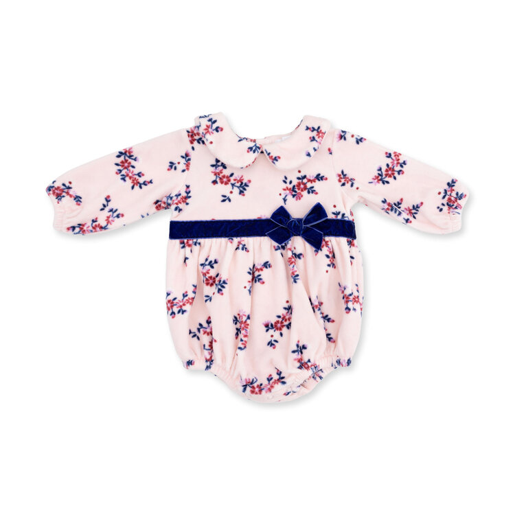 Angel Dear Nora Floral Velour Bubble