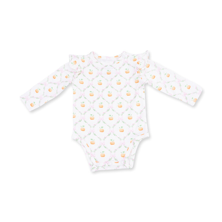 Angel Dear Pretty Pumpkin Trellis Bodysuit