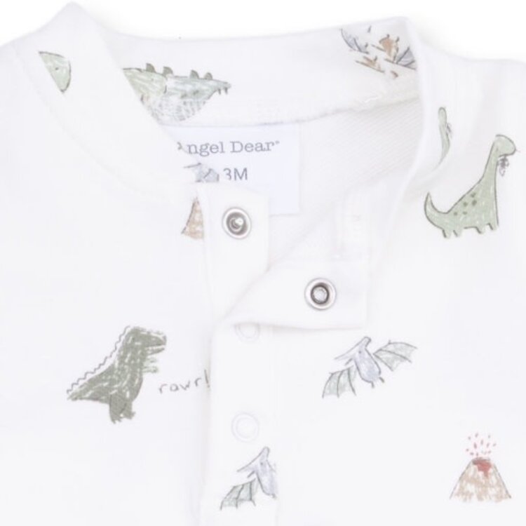 Angel Dear Dinos French Terry Romper
