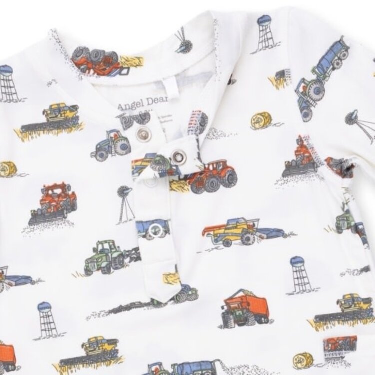Angel Dear Farm Machines Romper