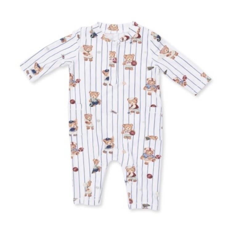 Angel Dear Mixed Sports Bears Romper
