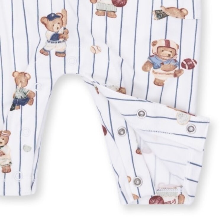Angel Dear Mixed Sports Bears Romper