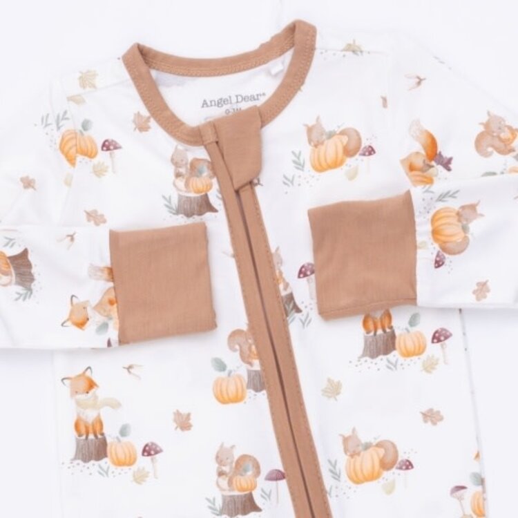 Angel Dear Woodland Animals Pumpkins Conv Romper