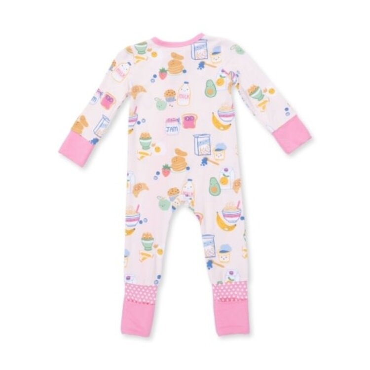 Angel Dear Breakfast Club Pink Conv Romper