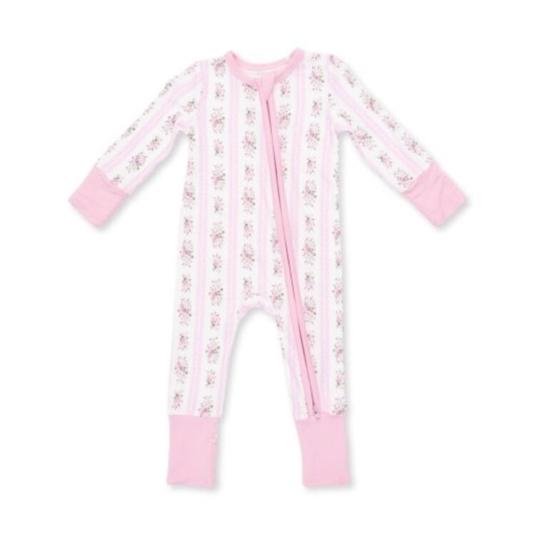 Angel Dear Bella Rose Stripe Convertible Romper