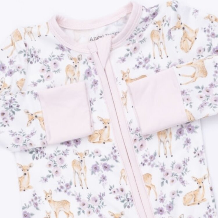 Angel Dear Floral Deer Convertible Romper