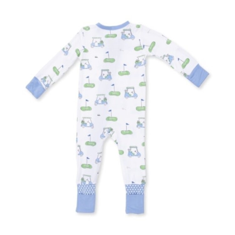 Angel Dear Golf Carts Blue Convertible Romper