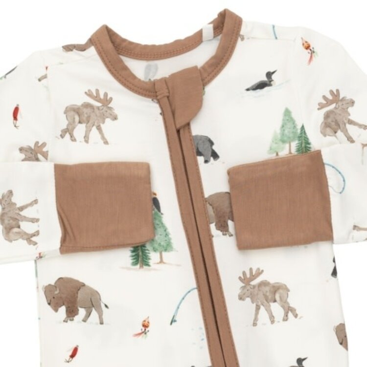 Angel Dear Northern Woodland Animals Conv Romper