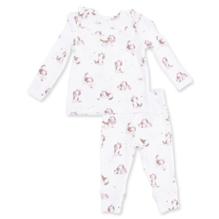 Angel Dear Explorer Puppy Pink Ruffle Top and Pant